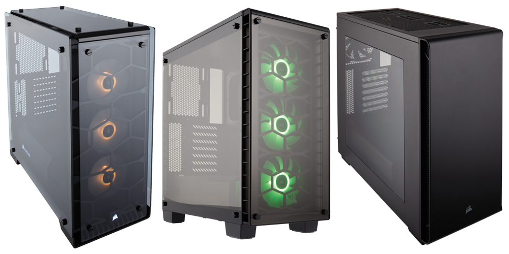 Crystal and Carbide – CORSAIR Launches Three Stunning New Cases