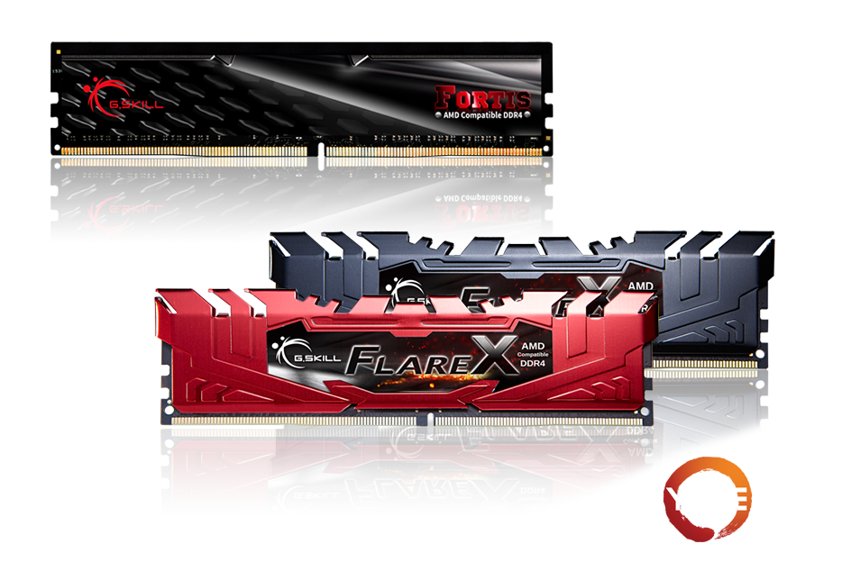 G.SKILL Announces Flare X Series and FORTIS Series DDR4 Memory for AMD Ryzen Up to DDR4-3466MHz CL16 16GB & DDR4-3200MHz CL14 64GB