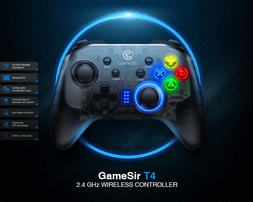 GameSir T4, Gamepad Futuristik dengan Desain Transparan!