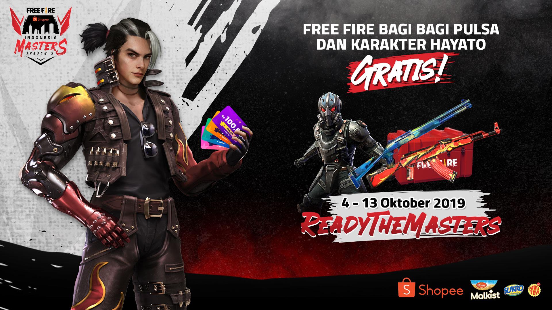 Spesial FFIM Season 2, Garena Free Fire Bagi-Bagi Pulsa dan Karakter Hayato Gratis