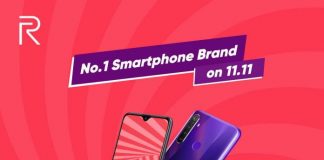 realme Menjadi No.1 di Shopee dan Akulaku Selama Mega Sale 11.11 dengan Jumlah Penjualan Terbanyak