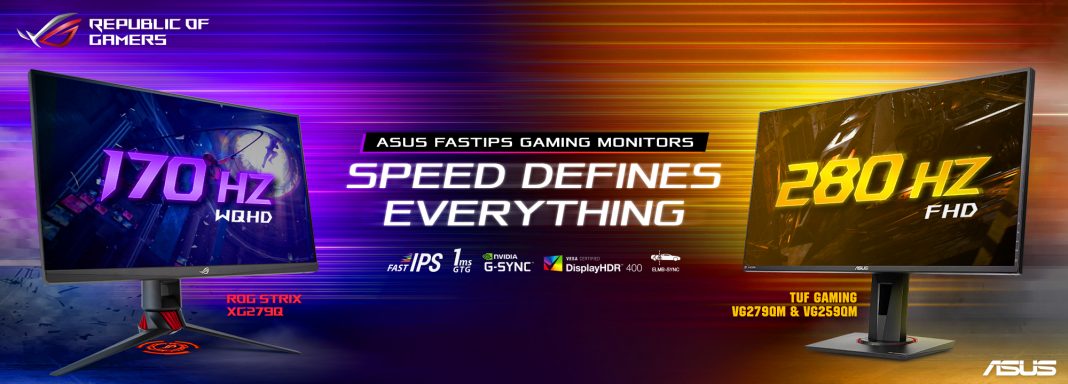 ASUS Announces World's Fastest Gaming Monitors - rectangle