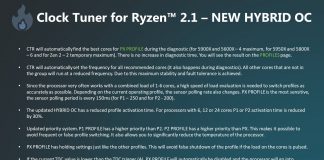 Clock Tuner for Ryzen Berikan Update Untuk Fitur Hybrid OC