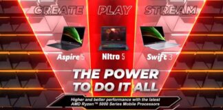 Jajaran Laptop Baru dari Acer dengan AMD Ryzen™ 5000 Series Mobile Processors