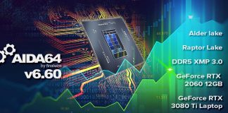 AIDA64 Merilis v6.60 dengan dukungan GeForce RTX 3080 Ti Laptop GPU dan Intel Raptor Lake