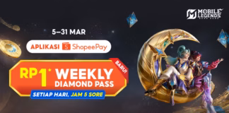 ShopeePay Hadirkan Promo Weekly Diamond Pass MLBB Rp1, Pemain Bisa Dapat Hingga 220 Diamond