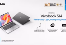 ASUS Vivobook S14 Resmi Hadir, Laptop Tipis 1,2 Kg dengan Baterai hingga 20 Jam